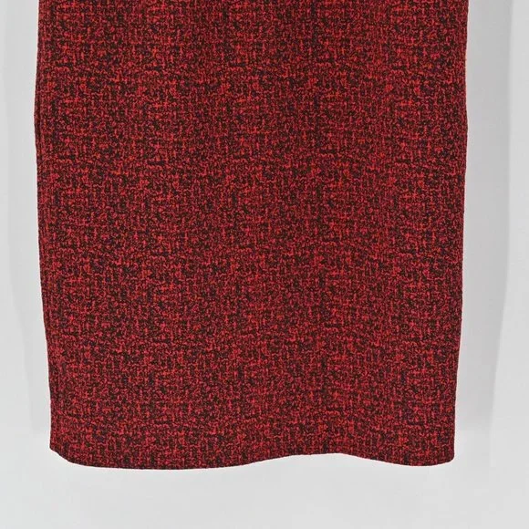 JASON WU Womens Jacquard Red Black Colorblock Sheath Mini Dress Office Size 0 - Picture 4 of 11